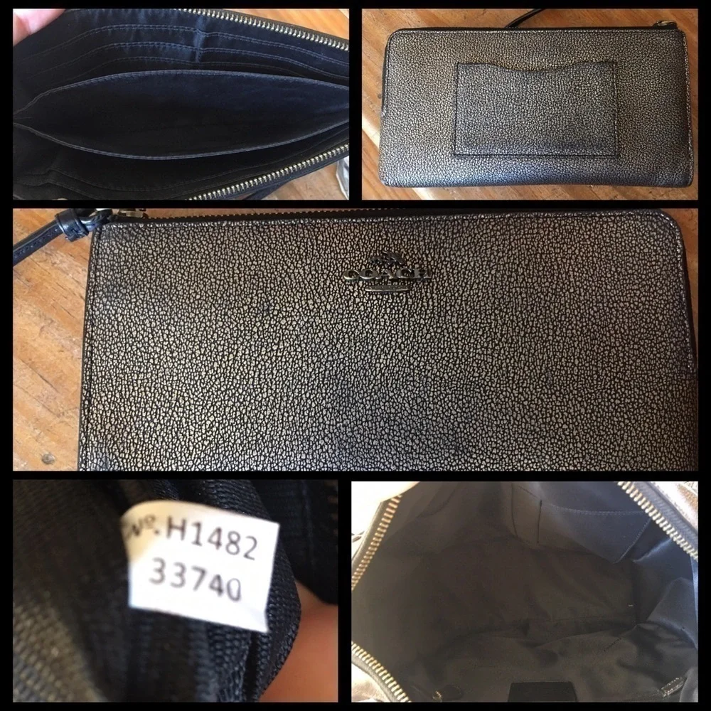 33740 Coach Elevated Rhyder 33 Gold Bag & Wallet